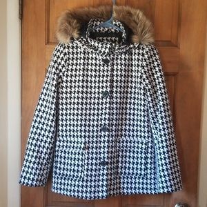 Holiday Editions Girl's houndstooth dress coat